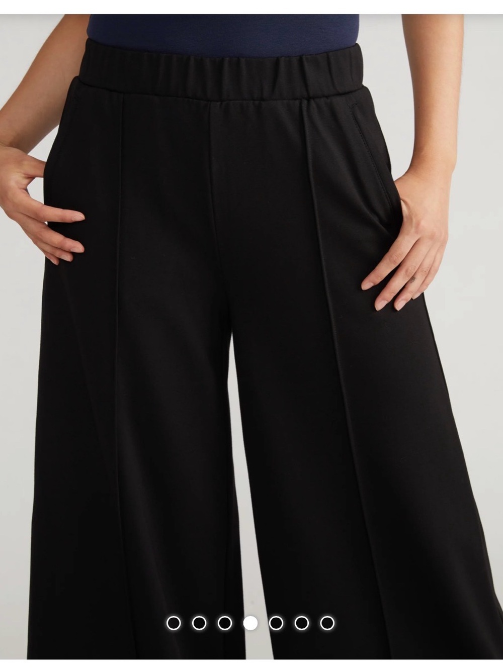 NWT Universal Standard Pam Pintuck Wide Leg Ponte Pants